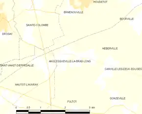 Poziția localității Anglesqueville-la-Bras-Long