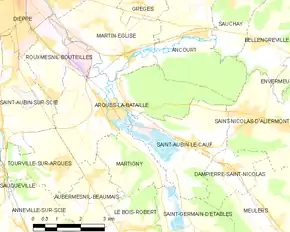 Poziția localității Arques-la-Bataille