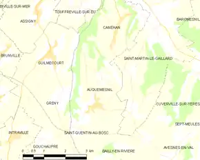 Poziția localității Auquemesnil