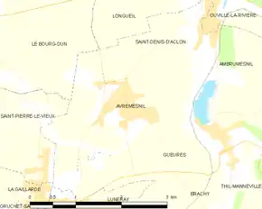 Poziția localității Avremesnil