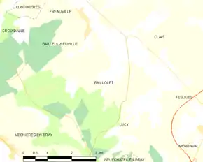 Poziția localității Baillolet