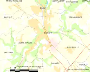 Poziția localității Barentin