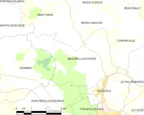 Poziția localității Beaubec-la-Rosière