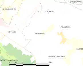 Poziția localității La Bellière