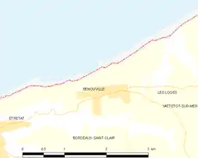 Poziția localității Bénouville
