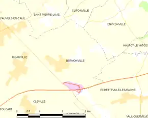 Poziția localității Bermonville
