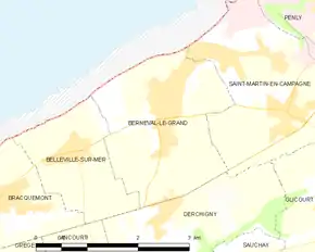 Poziția localității Berneval-le-Grand