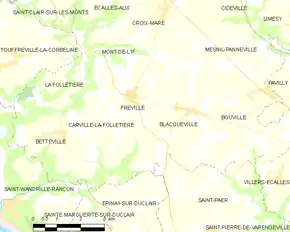 Poziția localității Blacqueville