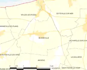 Poziția localității Blosseville