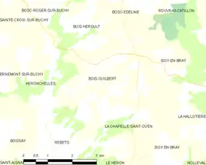Poziția localității Bois-Guilbert