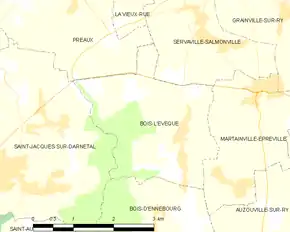 Poziția localității Bois-l'Évêque