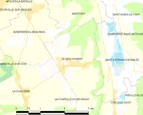 Poziția localității Le Bois-Robert
