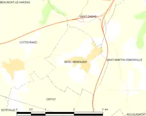 Poziția localității Bosc-Bérenger