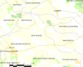 Poziția localității Bosc-Bordel