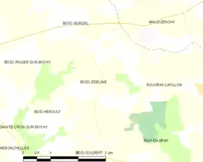 Poziția localității Bosc-Édeline