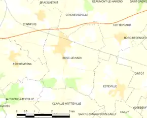 Poziția localității Bosc-le-Hard