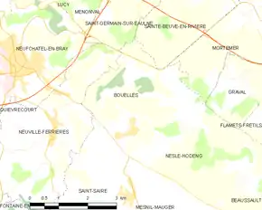 Poziția localității Bouelles