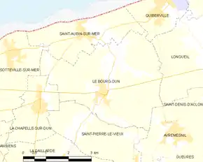 Poziția localității Le Bourg-Dun