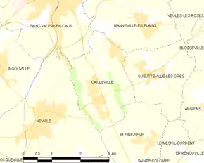 Poziția localității Cailleville