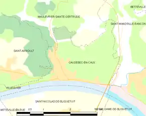 Poziția localității Caudebec-en-Caux