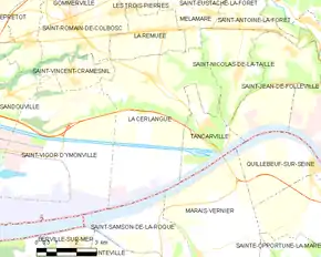 Poziția localității La Cerlangue