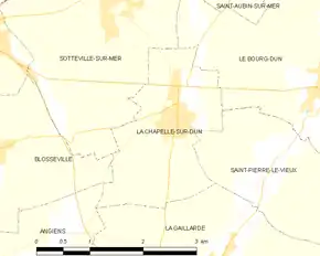 Poziția localității La Chapelle-sur-Dun