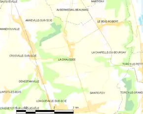 Poziția localității La Chaussée