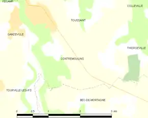 Poziția localității Contremoulins