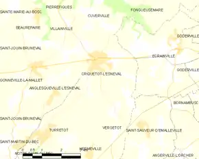 Poziția localității Criquetot-l'Esneval