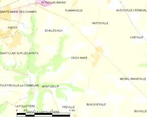 Poziția localității Croix-Mare