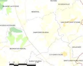 Poziția localității Dampierre-en-Bray