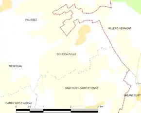 Poziția localității Doudeauville
