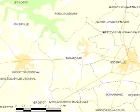 Poziția localității Écrainville