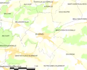 Poziția localității Envermeu