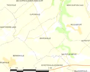 Poziția localității Envronville