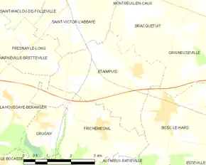 Poziția localității Étaimpuis