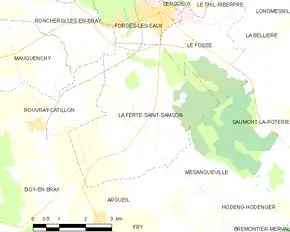 Poziția localității La Ferté-Saint-Samson