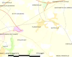 Poziția localității Flamanville