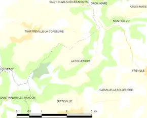 Poziția localității La Folletière
