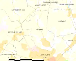 Poziția localității Fontenay