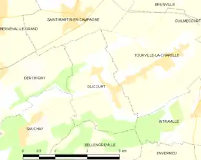 Poziția localității Glicourt