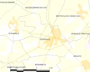 Poziția localității Goderville