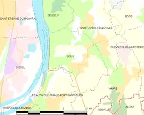 Poziția localității Gouy