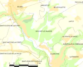 Poziția localității Gruchet-le-Valasse