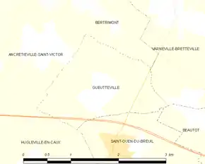 Poziția localității Gueutteville