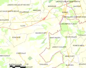 Poziția localității Haudricourt