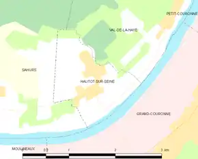 Poziția localității Hautot-sur-Seine