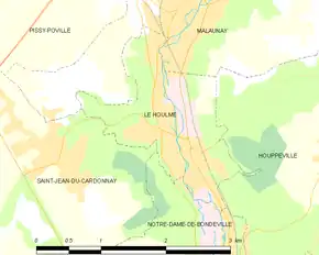Poziția localității Le Houlme