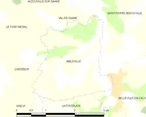 Poziția localității Imbleville