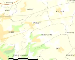 Poziția localității Lanquetot